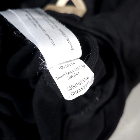 Ariat Team Logo 1/4 Zip Mens L Black AriatTEK Sweatshirt 10013114 Pullover - Picture 6 of 9